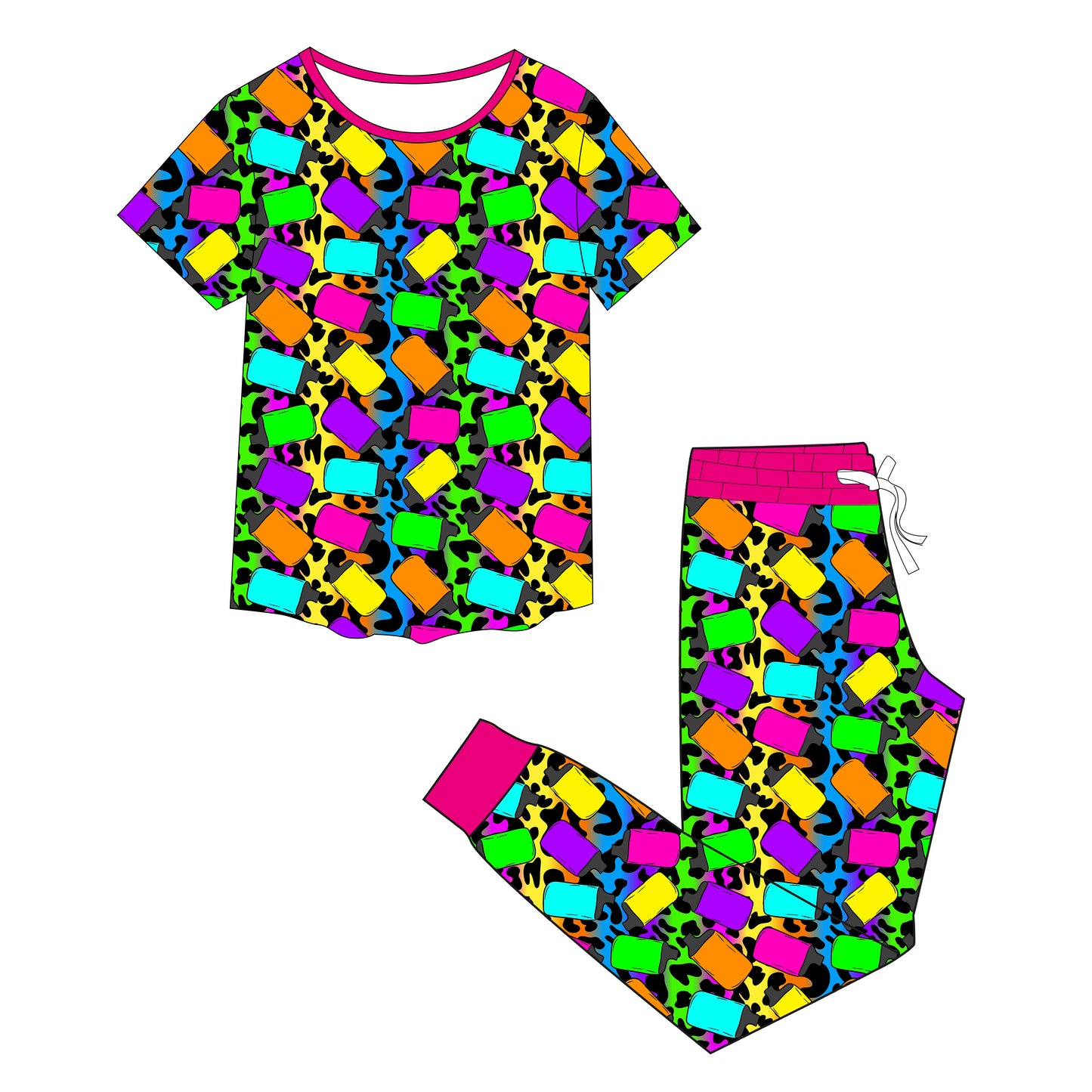 Leopard Vapes Women's Pajama Set