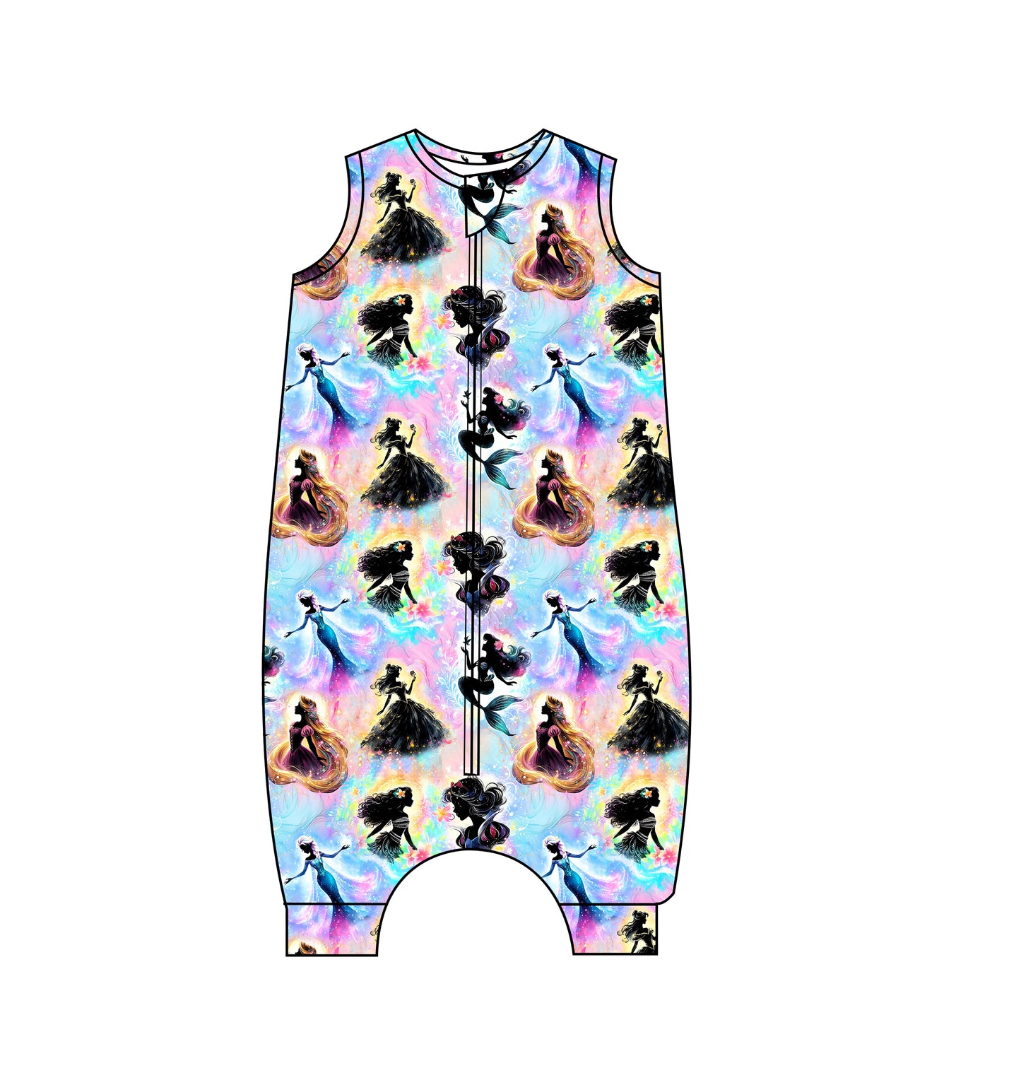 IRREGULAR -Princess Silhouettes Bamboo Sleep Sack Walker