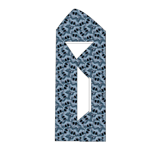 Kids Bamboo Towel - Blue Faces