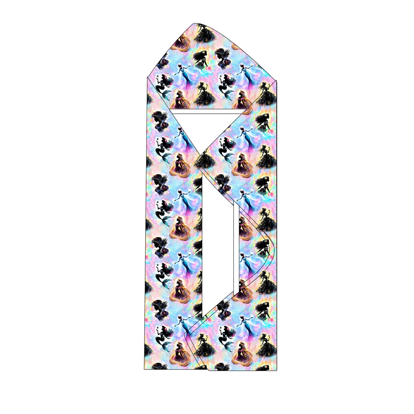 Kids Bamboo Towel - Princess Silhouettes