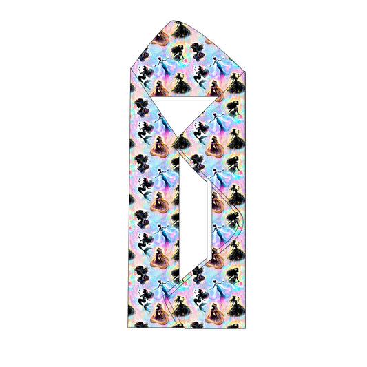 Kids Bamboo Towel - Princess Silhouettes