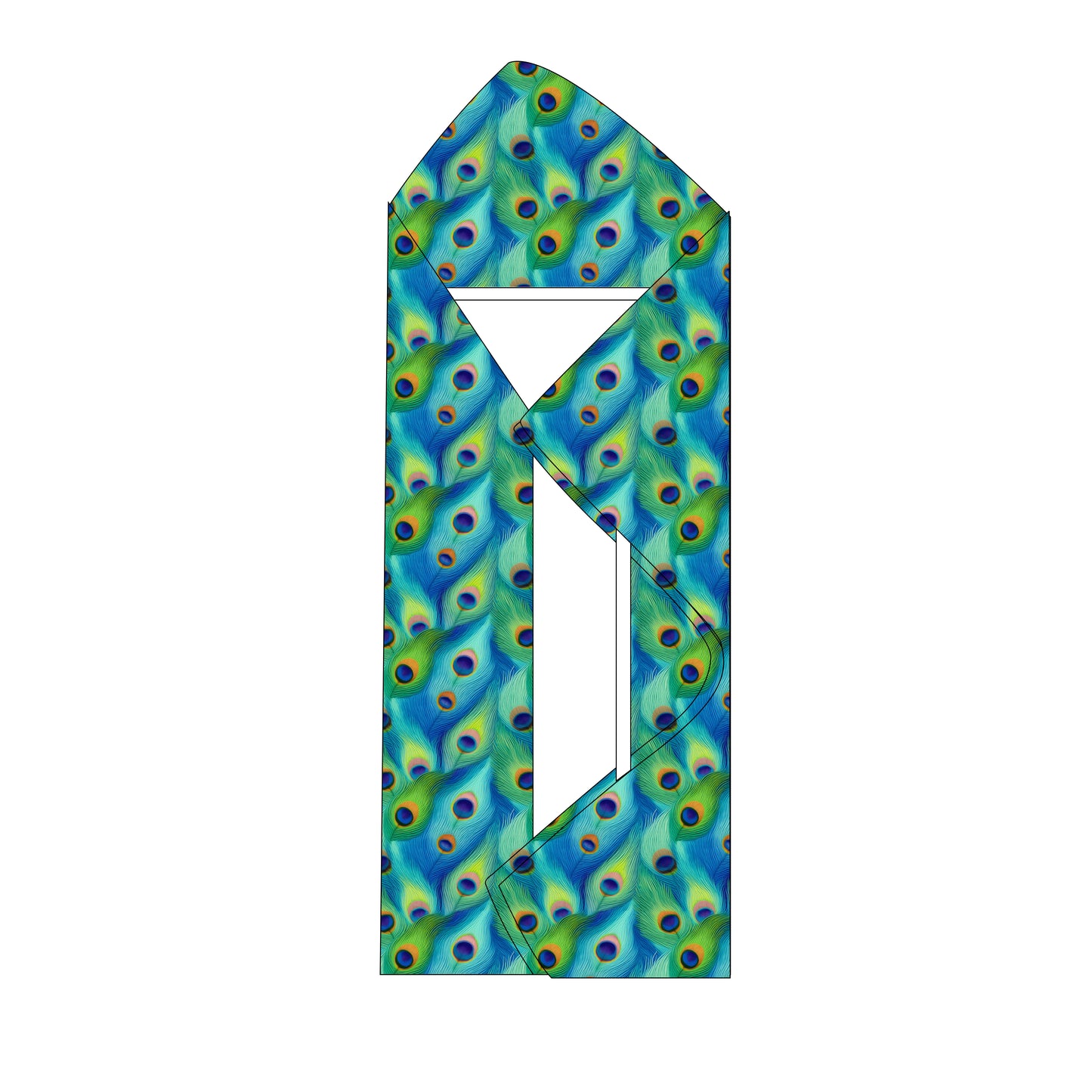 Kids Bamboo Towel - Peacock Feathers