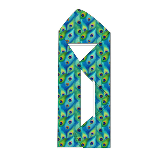 Kids Bamboo Towel - Peacock Feathers