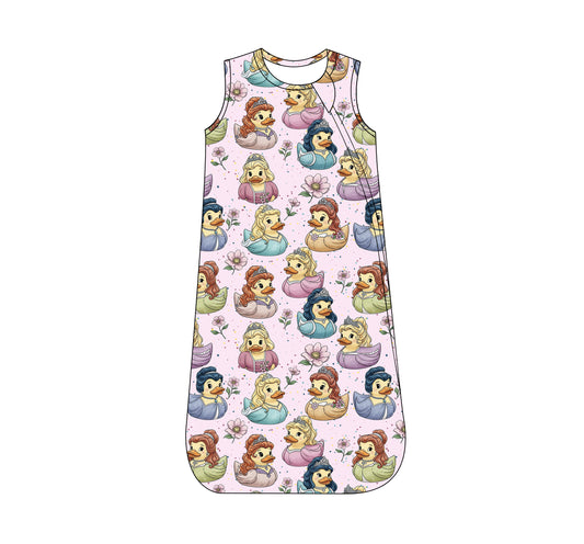 Pink Rubber Duckies Bamboo Sleep Sack