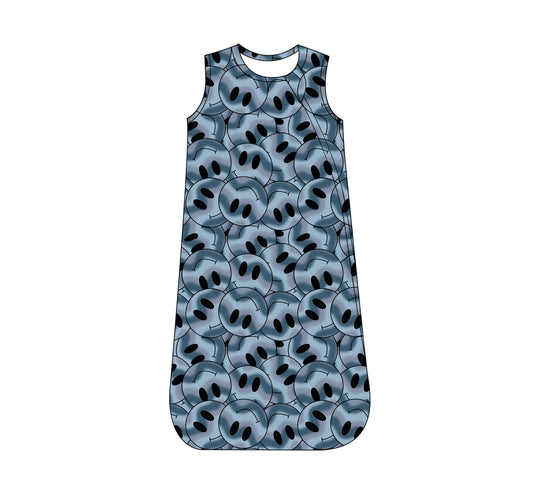 Blue Faces Bamboo Sleep Sack