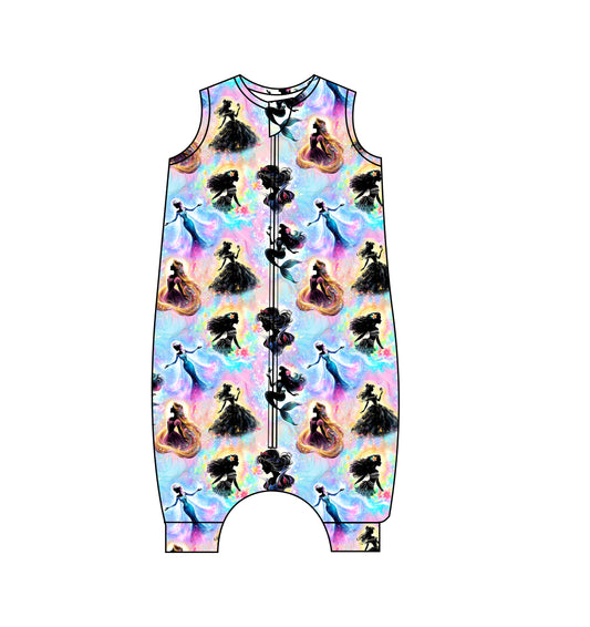 IRREGULAR -Princess Silhouettes Bamboo Sleep Sack Walker