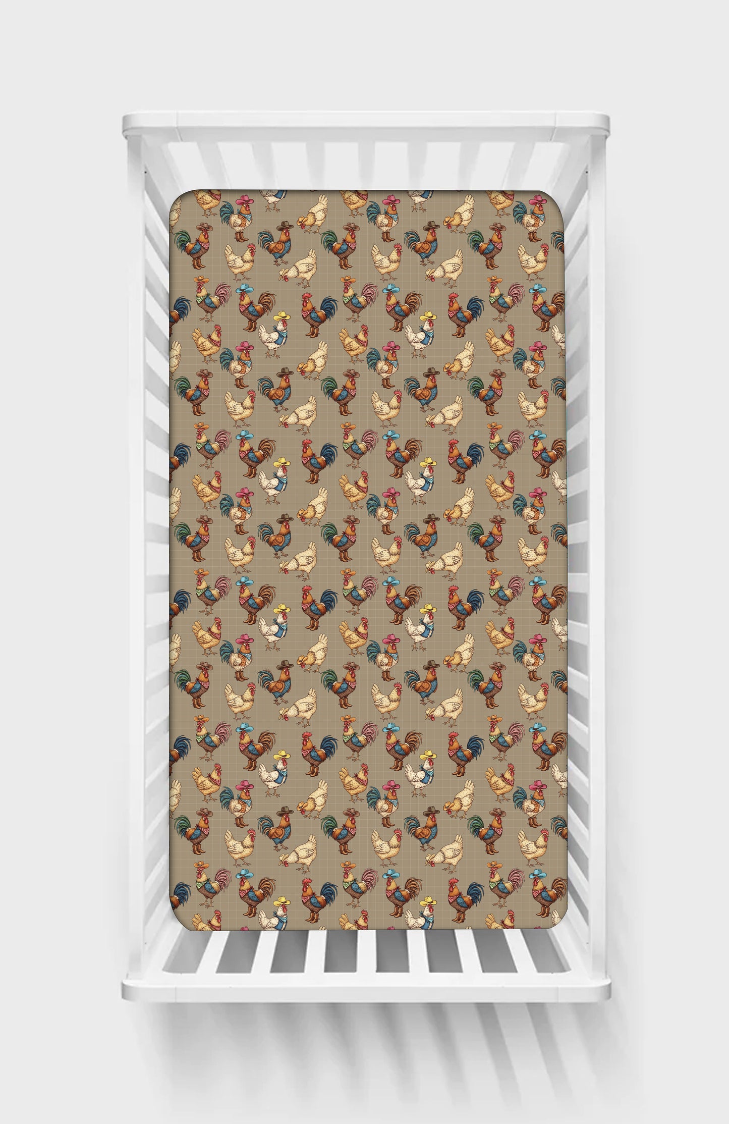 Crib Sheets - Country Chicken