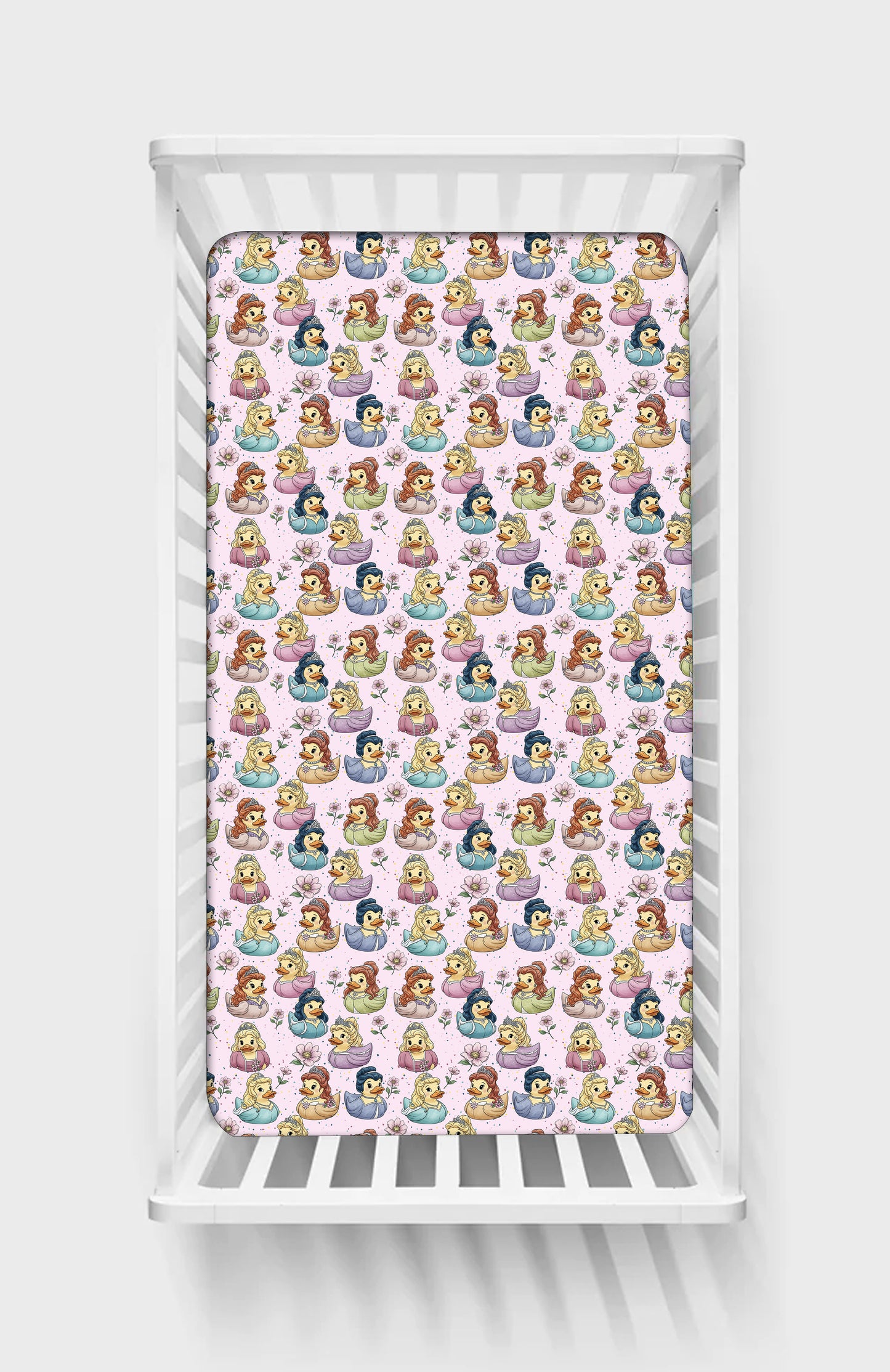 Crib Sheets - Princess Rubber Duckies