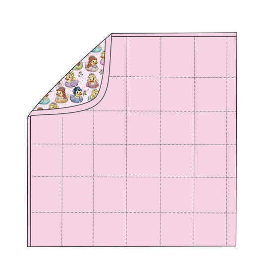 Princess Duckies Quilted Bamboo Blanket