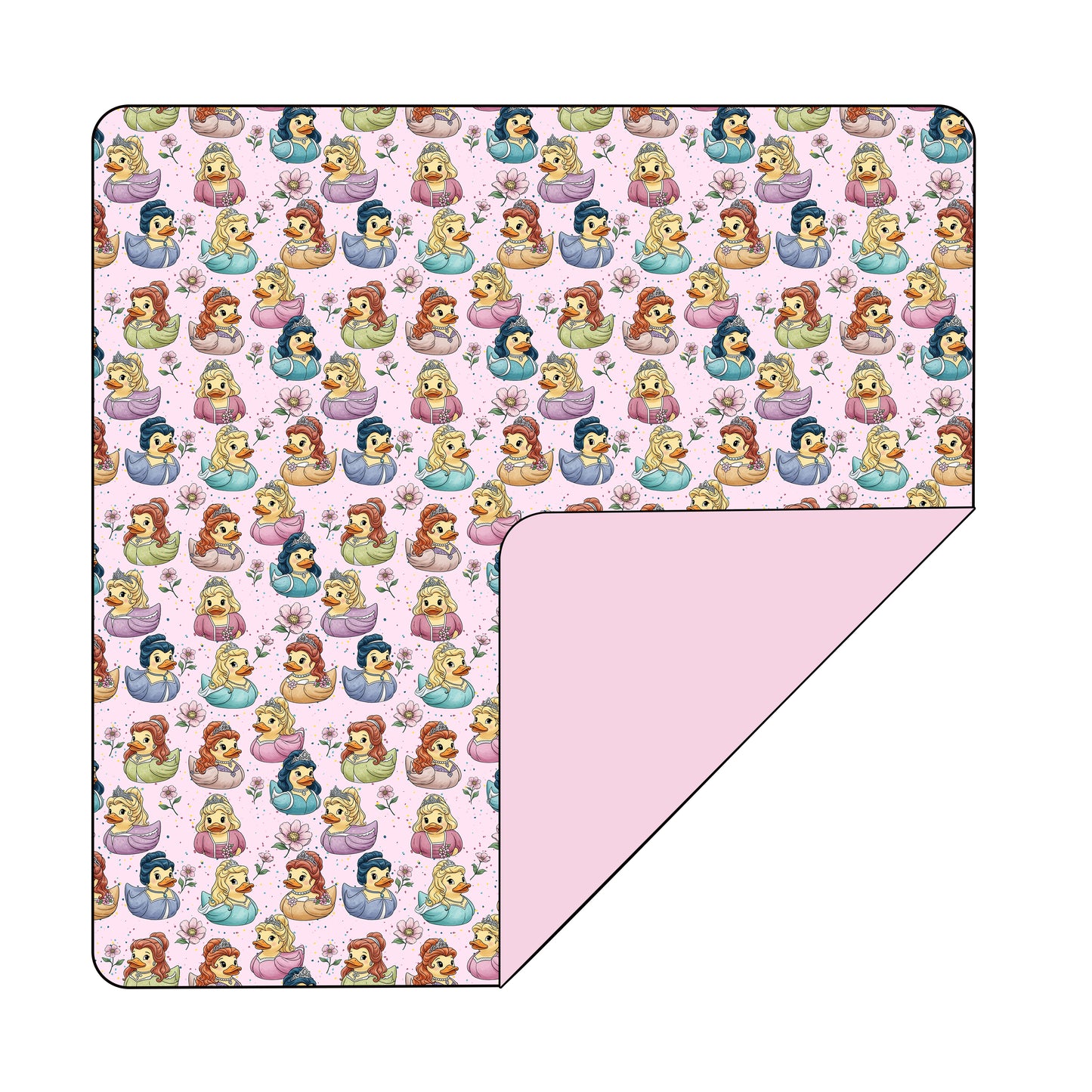 Princess Duckies Double Layered Bamboo Blanket
