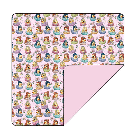 Princess Duckies Double Layered Bamboo Blanket