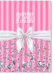 60x80 Plush Blanket -Pink Diamonds